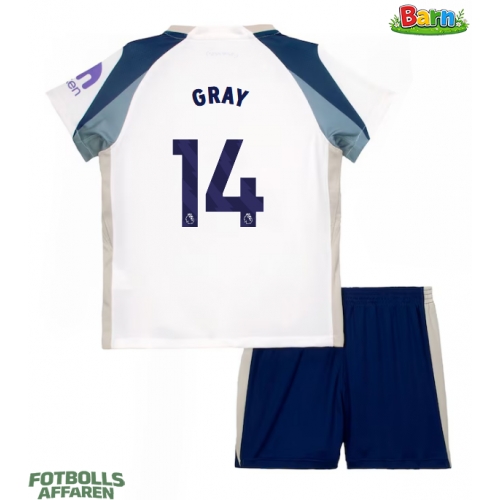 Tottenham Hotspur Archie Gray #14 Hemmaställ Barn 2025-26 Kortärmad (+ Korta byxor)